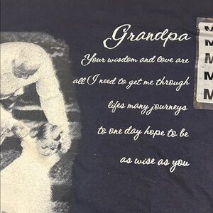 NWT Navy tee with Grandpa Design
